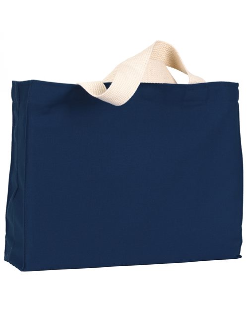 Bayside USA Made Cotton Canvas Medium Gusset Tote Bag - Bayside BA750 Bright Pink One Size Tote Bags