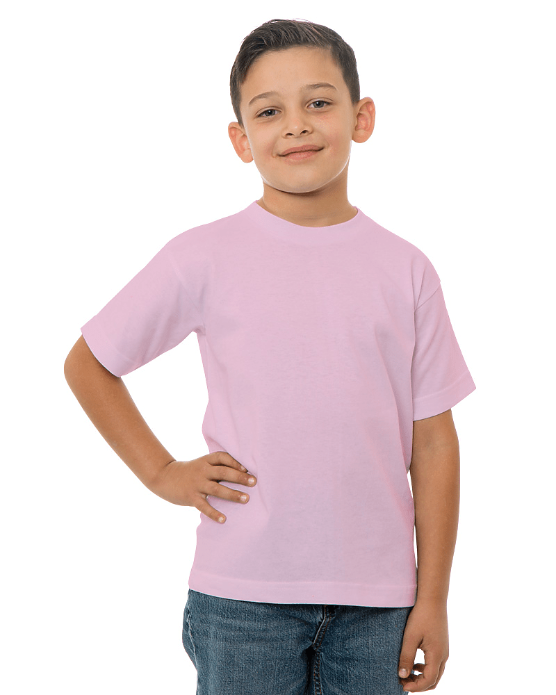 Bayside Youth USA - Made T-Shirt - Bayside 4100 Pink XS Short Sleeve T-Shirts