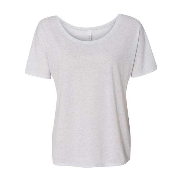 BELLA + CANVAS Women’s Slouchy Tee - BELLA + CANVAS 8816 White S Short Sleeve T-Shirts