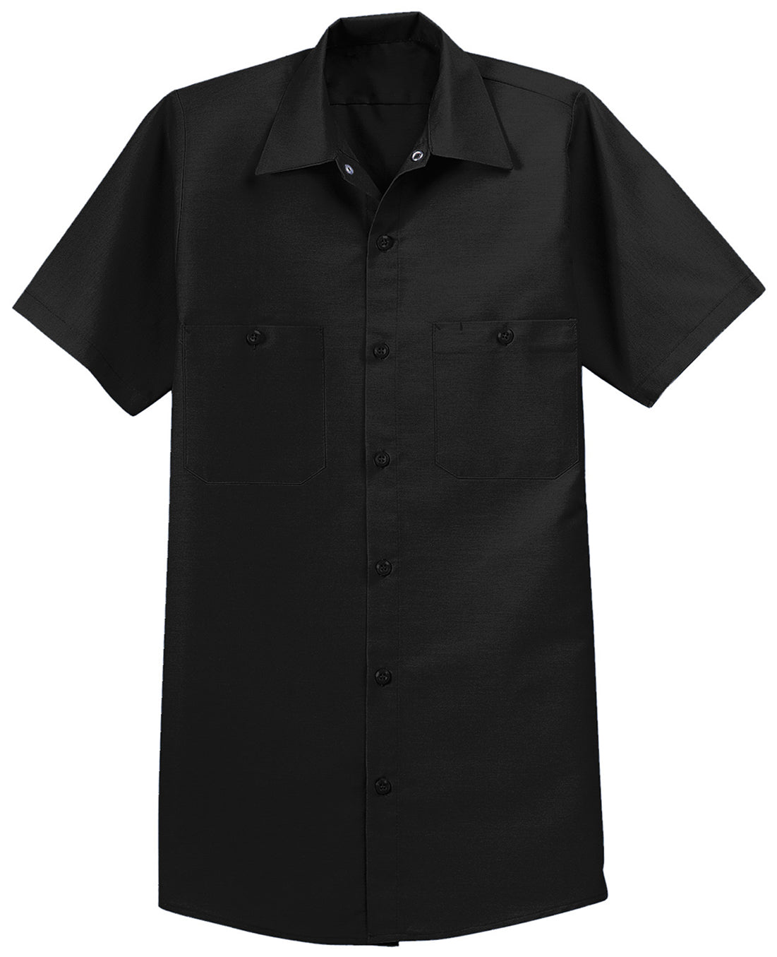 Men's Long Size, Short Sleeve Industrial Work Shirt