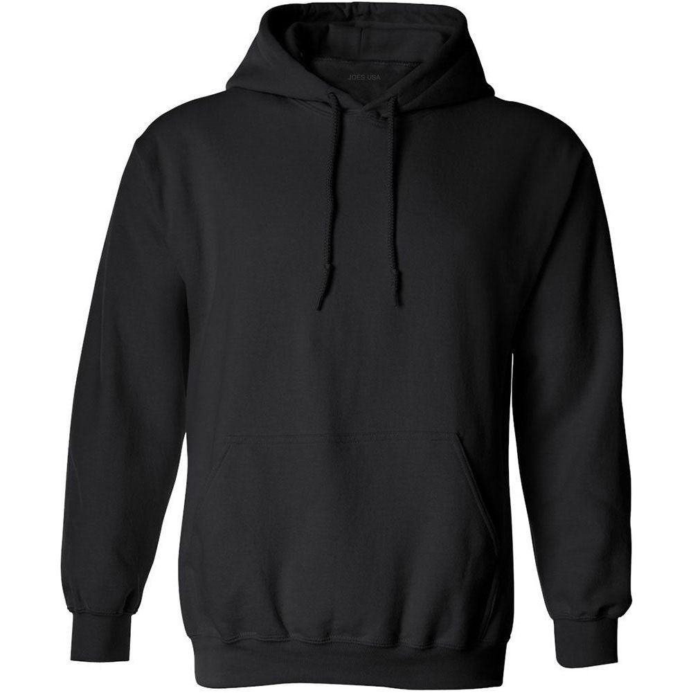 Wholesale Adult Hooded Sweatshirt - Black Sweatshirts/Fleece Joe's USA Black Small