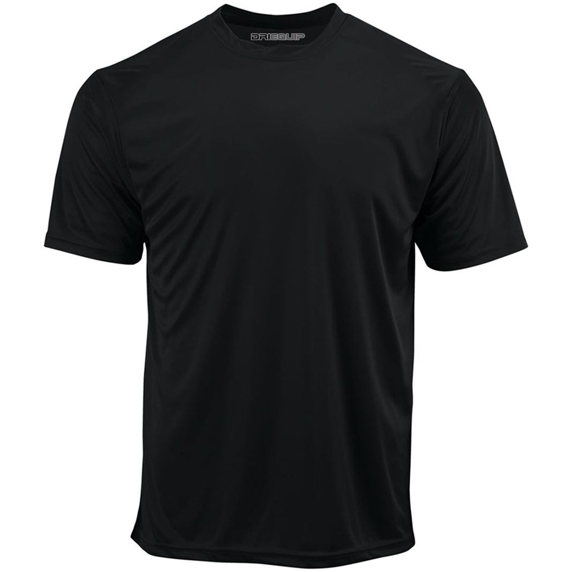 DRIEQUIP Men's Athletic All Sport Training Tee Shirts-Black Activewear DRI-EQUIP Black X-Small