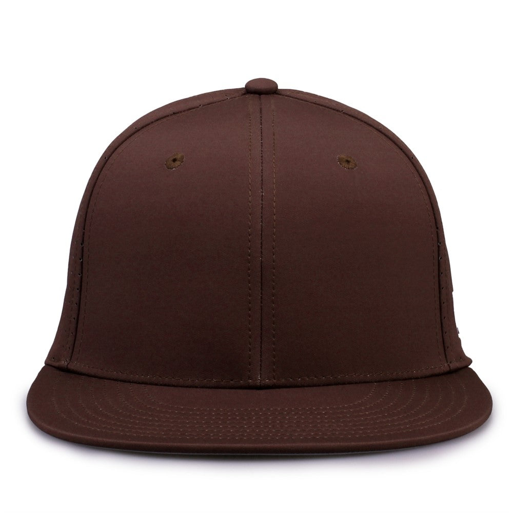 The Game GB998 Perforated GameChanger Baseball Hat | Wholesale Pro Shape Flat Bill Caps