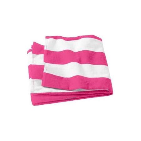 Cabana Stripe Beach Towel Tropical Pink Classic Towels