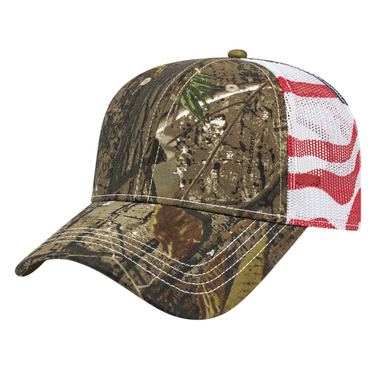 Cap America Flag Trucker Cap i2011 Realtree AP®/White Standard