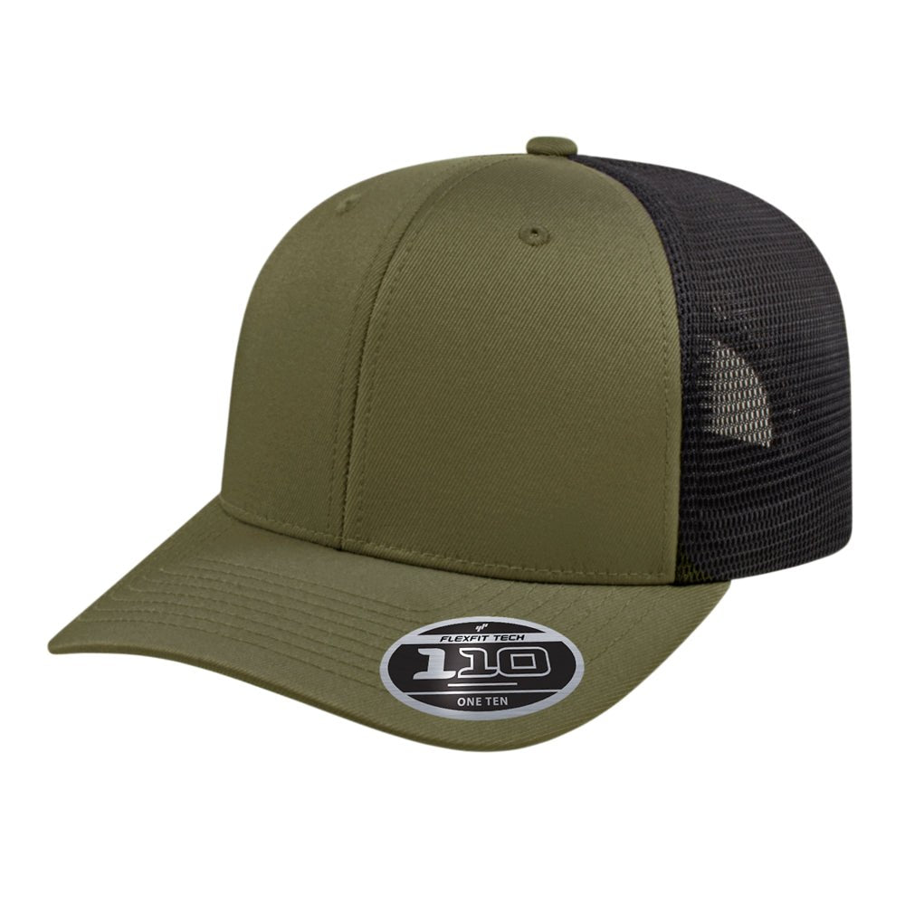 Cap America Flexfit 110® Premium Trucker Cap i8502 Loden/Black Standard Caps