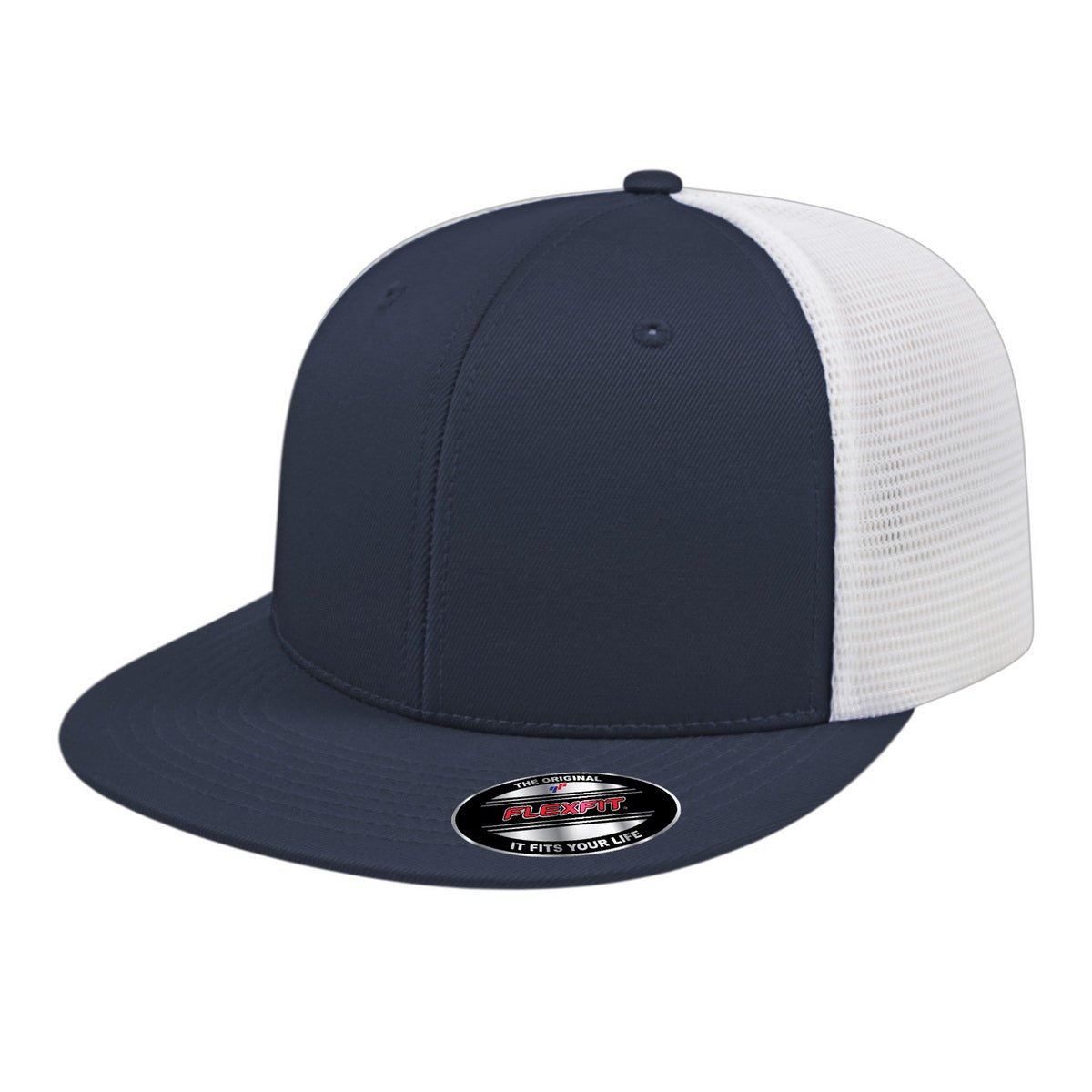 Cap America Flexfit® Performance Trucker Cap i8501 Navy/White XS Caps