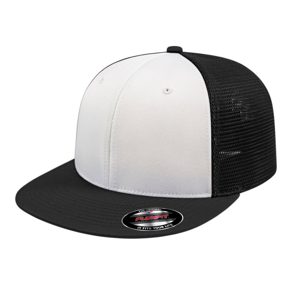 Cap America Flexfit® Performance Trucker Cap i8501 White/Black/Black XS Caps