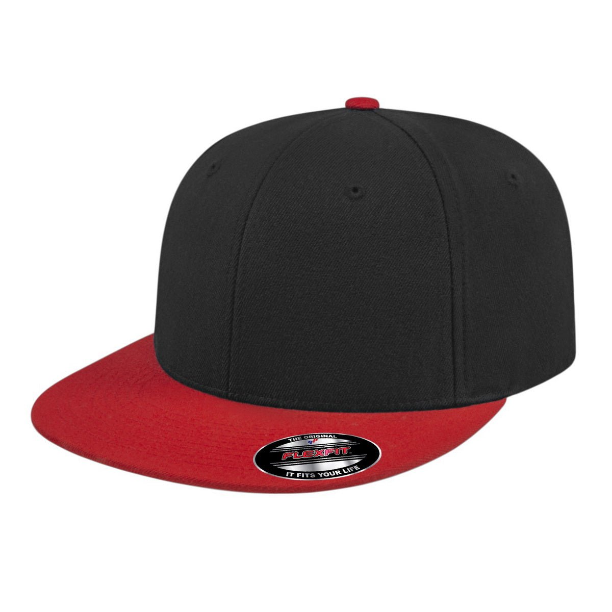 Cap America Flexfit® Wool Blend Performance Cap i8504 Black/Red S/M Caps