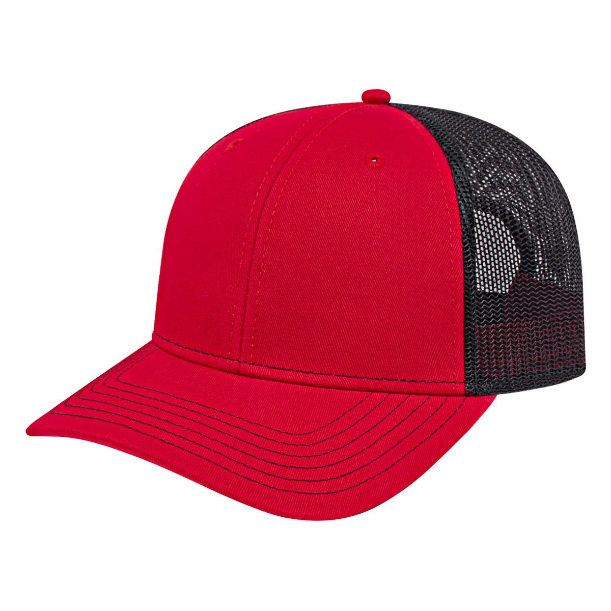 Cap America Original Trucker Cap i3028 Red/Black Standard Caps