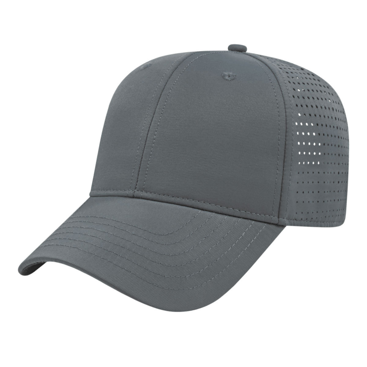 Cap America Perforated Polyester Cap i7038 Gray Standard