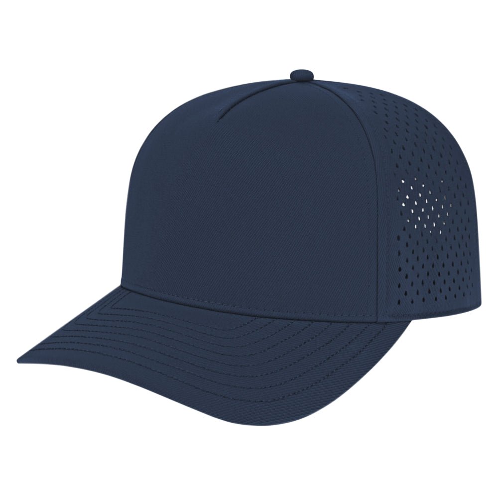 Cap America Premium Water - Resistant Perforated Cap i8540 Navy Standard