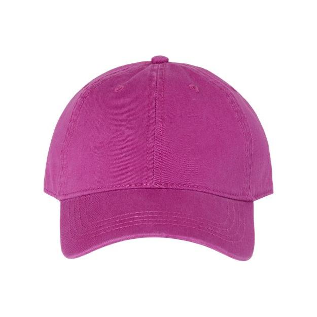 CAP AMERICA Relaxed Golf Dad Hat - CAP AMERICA i1002 Plum Adjustable Caps