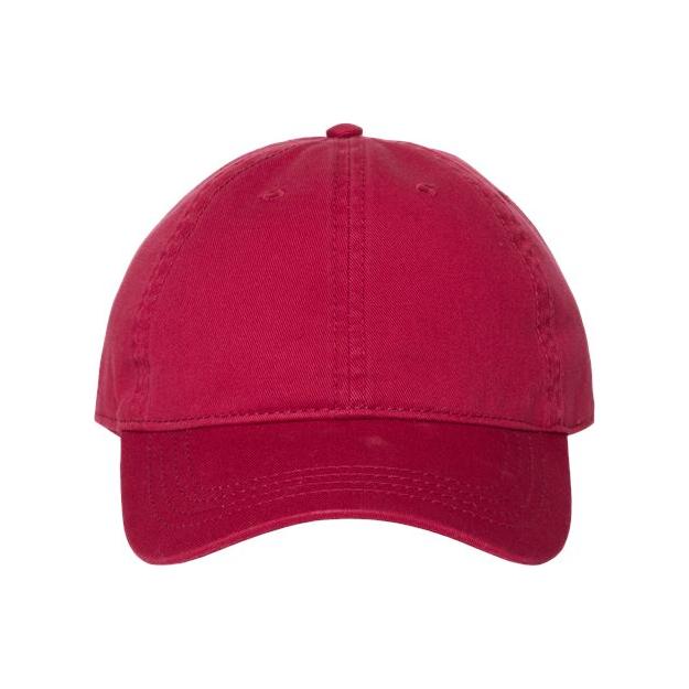 CAP AMERICA Relaxed Golf Dad Hat - CAP AMERICA i1002 Wine Adjustable Caps