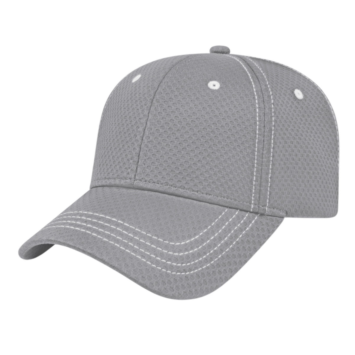 Cap America Soft Textured Polyester Mesh Cap i7024 Gray Standard