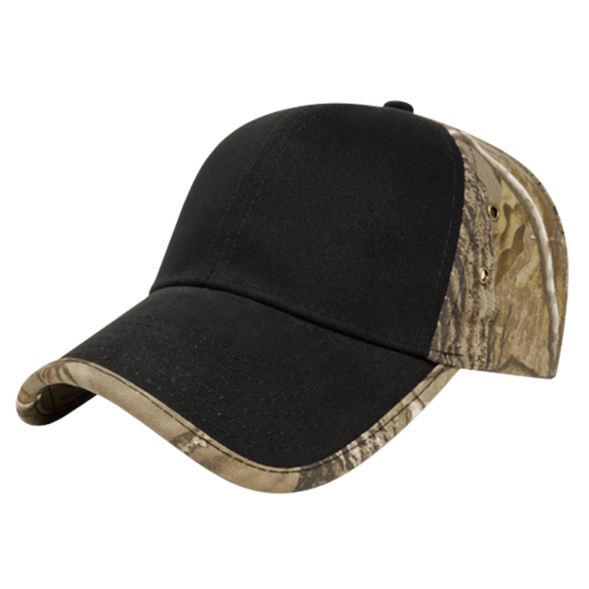 Cap America Solid Front Camo Back Cap i2025 Black/Realtree AP™ Standard