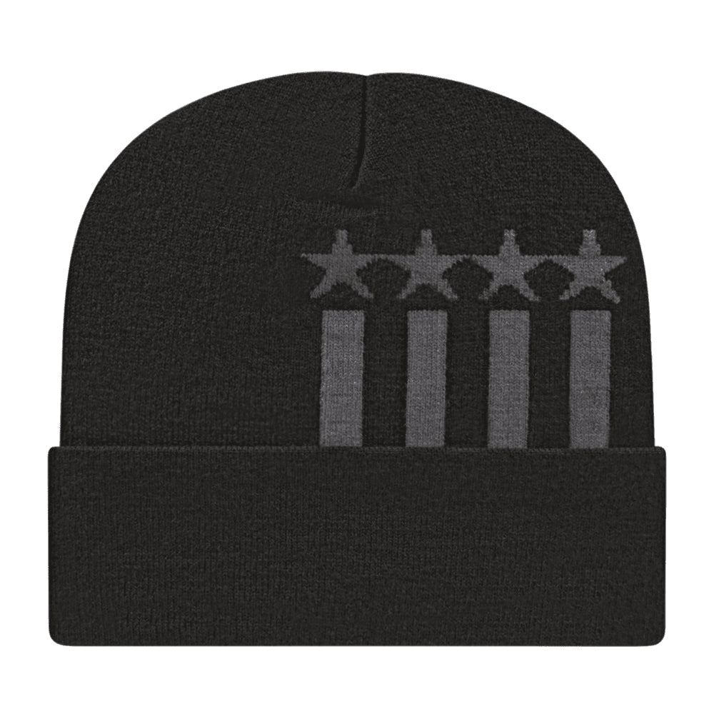 Cap America Stars & Stripes Knit Cap with Cuff RKSTAR12 Khaki/Olive Standard