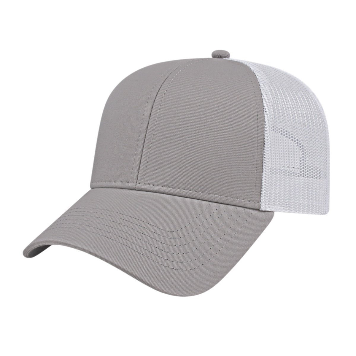 Cap America Value Trucker Cap i3025 Gray/White Standard Caps