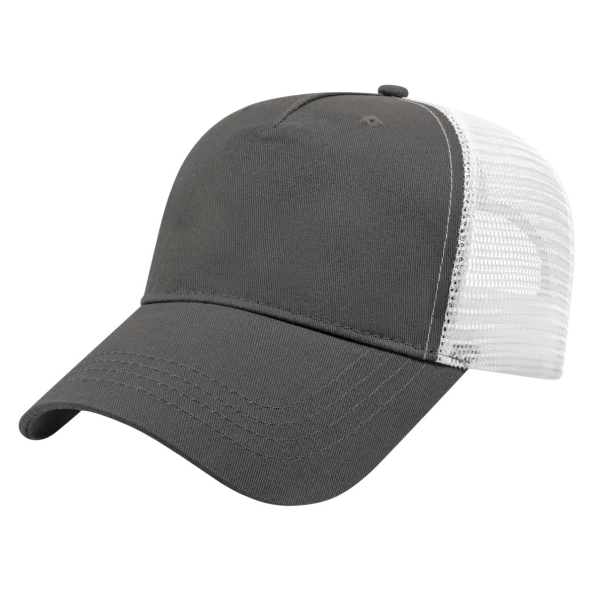 Cap America X - tra Value Five Panel Trucker Cap X600 Charcoal/White Standard