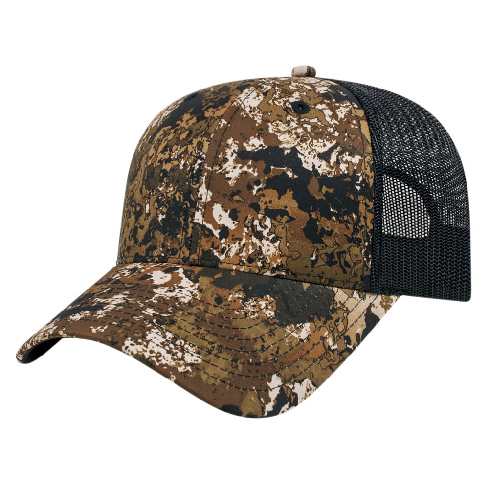 Cap America YP Classics® Veil Camo® Retro Trucker Cap i6606VC Wideland Standard