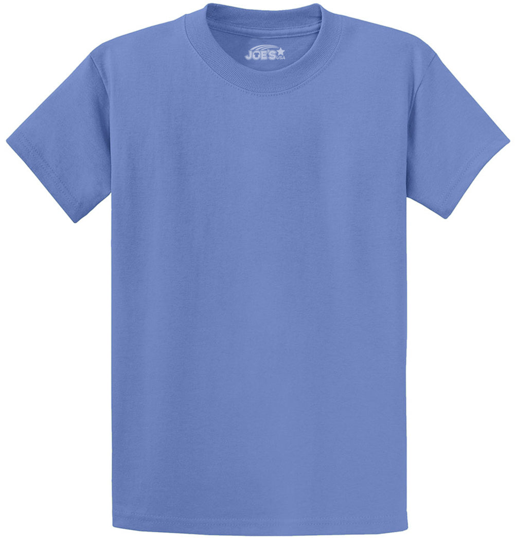 Joe's USA Mens Heavyweight Wholesale 6.1-ounce, 100% Cotton T-Shirt - Carolina Blue - JUSA T-Shirts Joe's USA Carolina Blue S