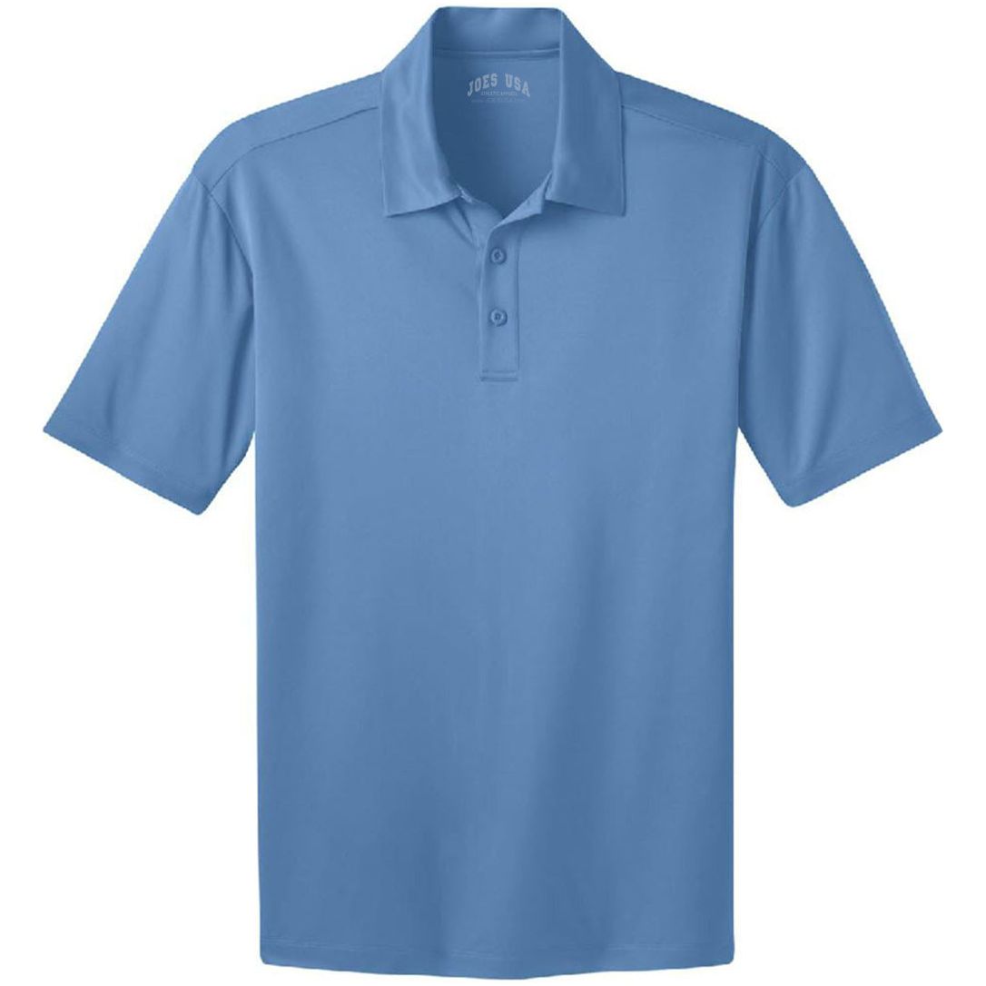 Joe's USA Men's Silk Touch Performance Polo XS- 6XL - Carolina Blue Polos/Knits Joe's USA Carolina Blue Small