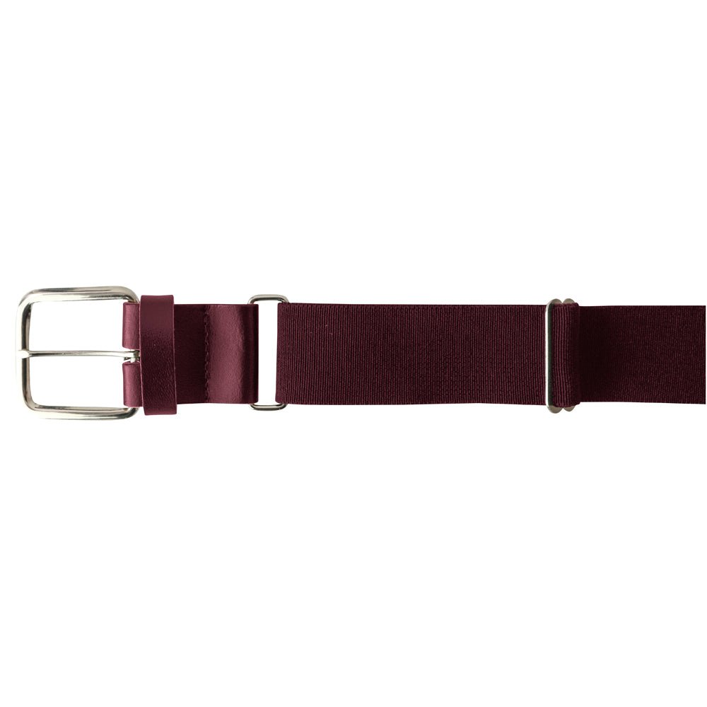 Champro A062 MVP Baseball Belt - Youth Sizing MAROON Gear Accessories