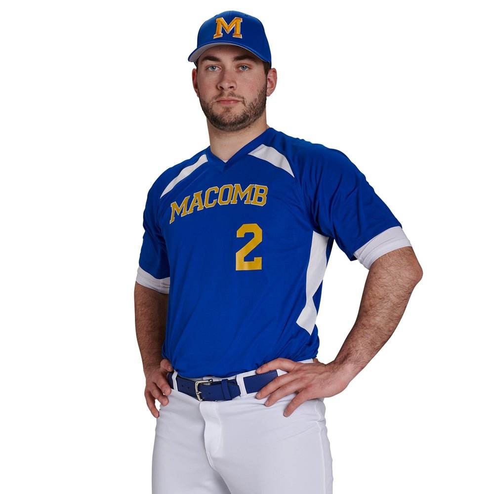 Champro Check Baseball Jersey | Champro BS36 ROYALWHITE Youth XS Baseball & Softball