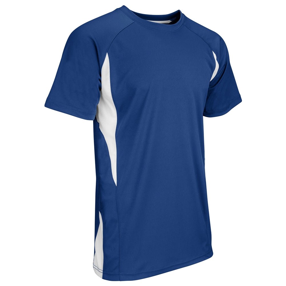 Champro Crew Neck Baseball Jersey | Champro BST65 ROYALWHITE S Baseball & Softball