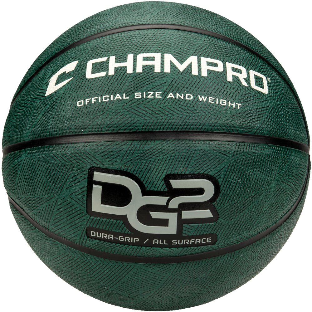 Champro Dura - Grip 230 Rubber Basketball | Champro BB50 FORESTGREEN WOMEN'S - 28.5 Basketballs
