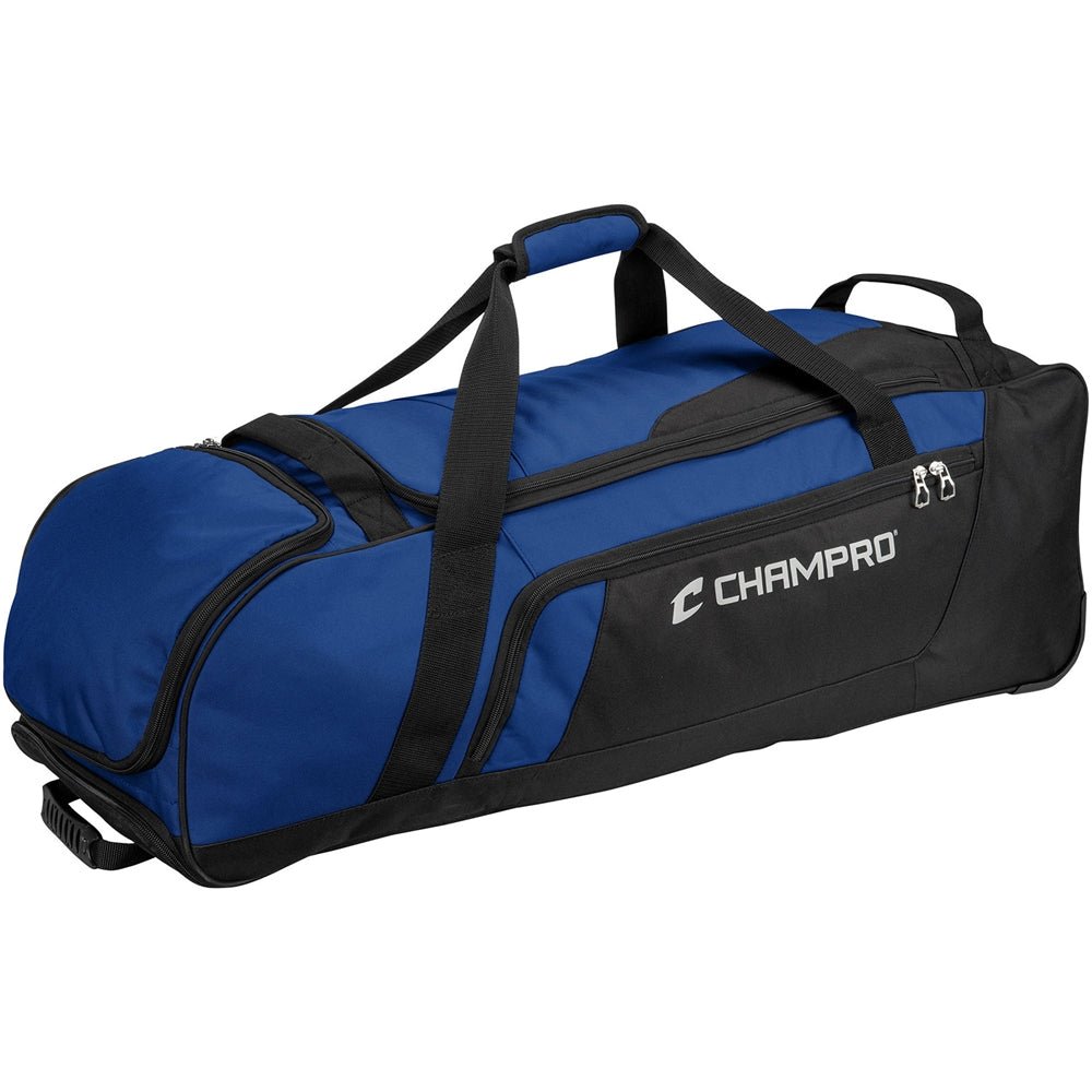 Champro E92 Catcher's Roller Bag - Wheeled Baseball Equipment Bag ROYAL Standard Bags & Totes