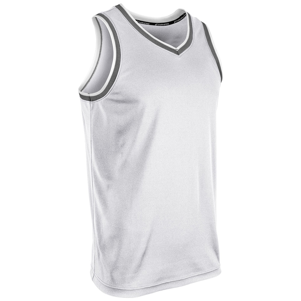Champro Forward Basketball Jersey | Champro BBJ26 WHITESILVERWHITE S Basketball