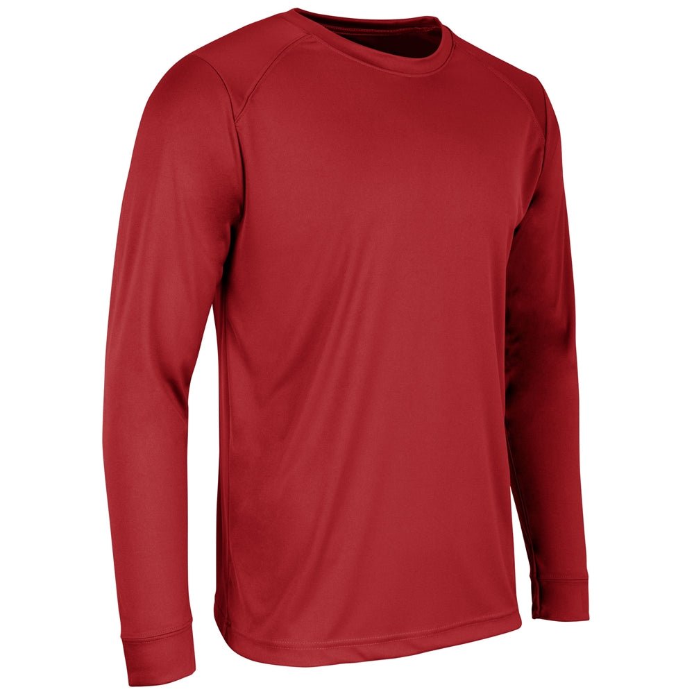 Champro GUNNER Long Sleeve Tee | Champro BST12 SCARLET Youth S Long Sleeve