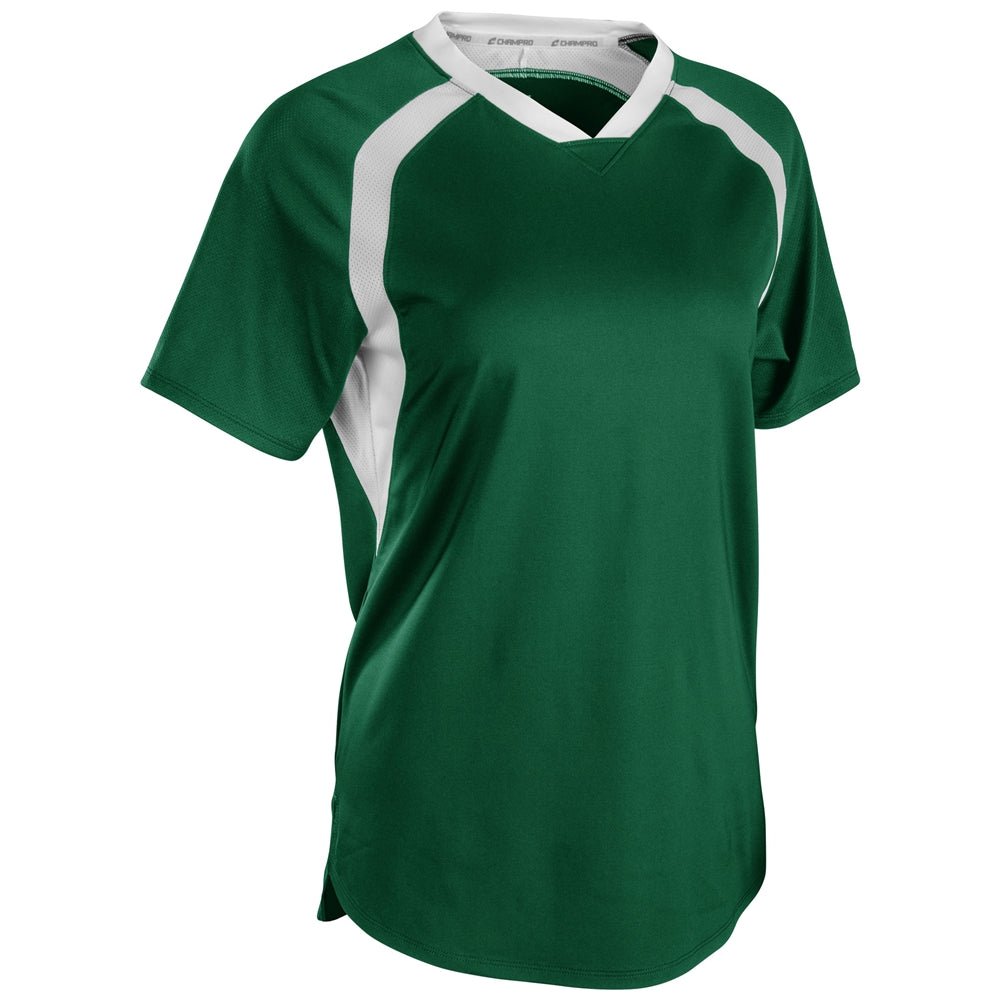 Champro Hat Trick Jersey | Champro SJ50 FORESTGREENWHITE XS Jerseys