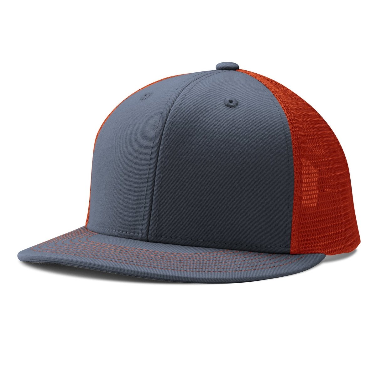 Champro HC5 Performance Trucker Snapback Cap Moisture Wicking Team GH11GRAPHITEORANGEGRAPHITE Standard Baseball Caps