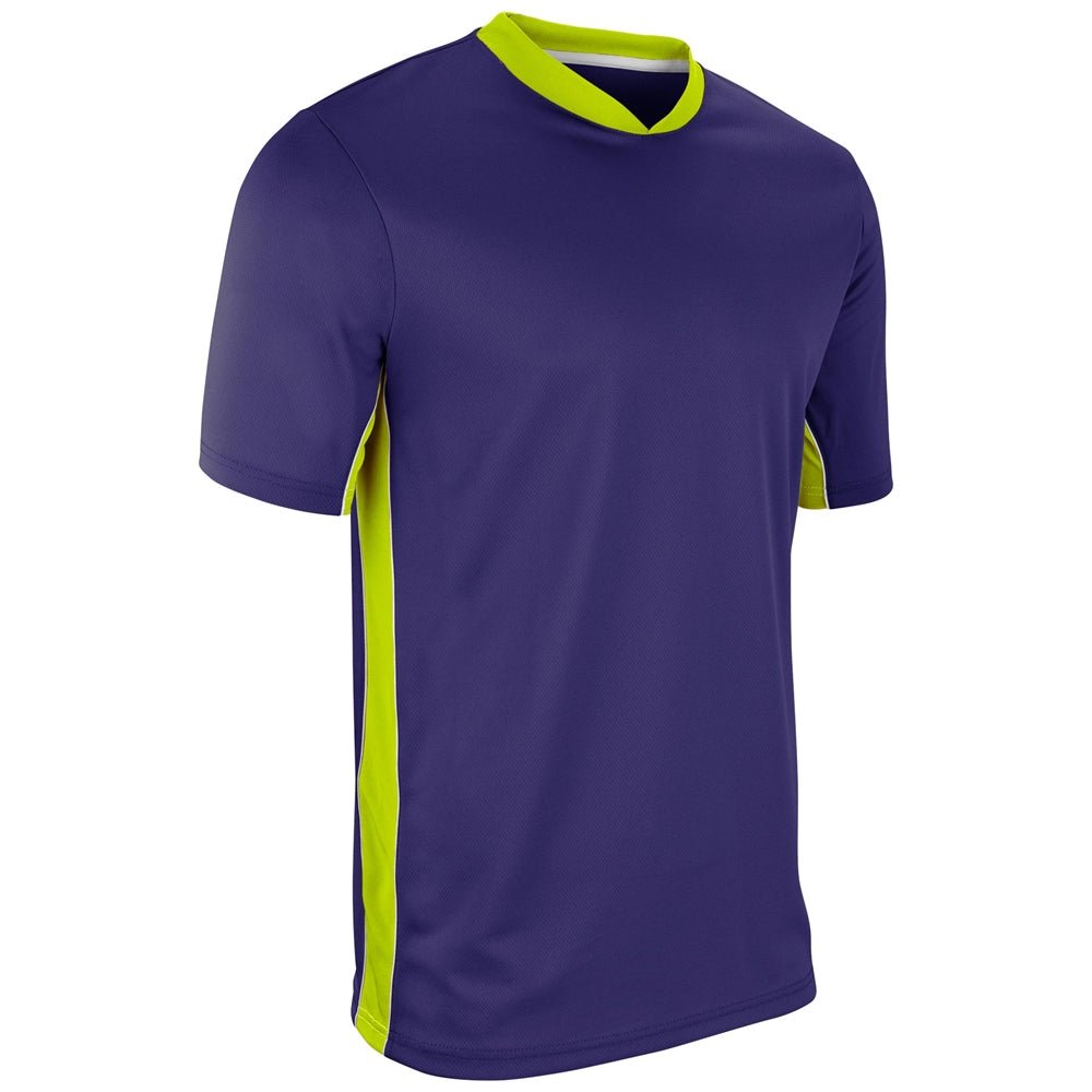 Champro Header Soccer Jersey | Champro SJ10 PURPLEOPTICYELLOWWHITE S Soccer