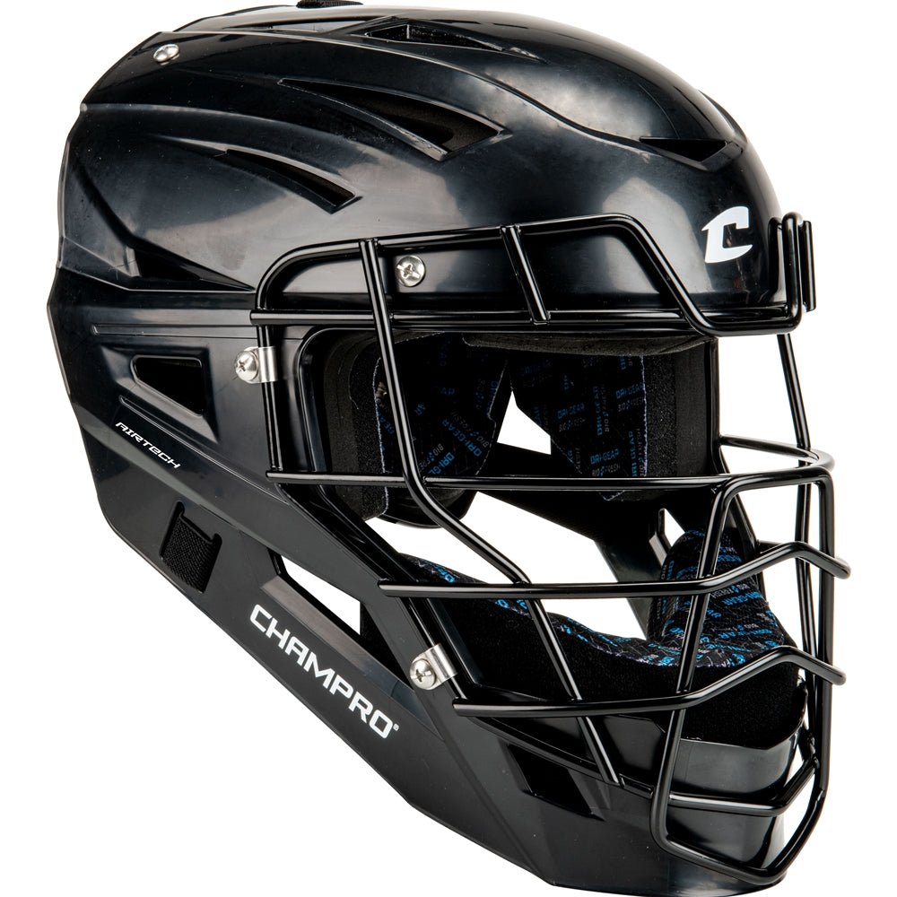 Champro HX Cannon Uncoated Catcher's Mask | Champro CMHXU BLACK M Catchers Equipment Sets