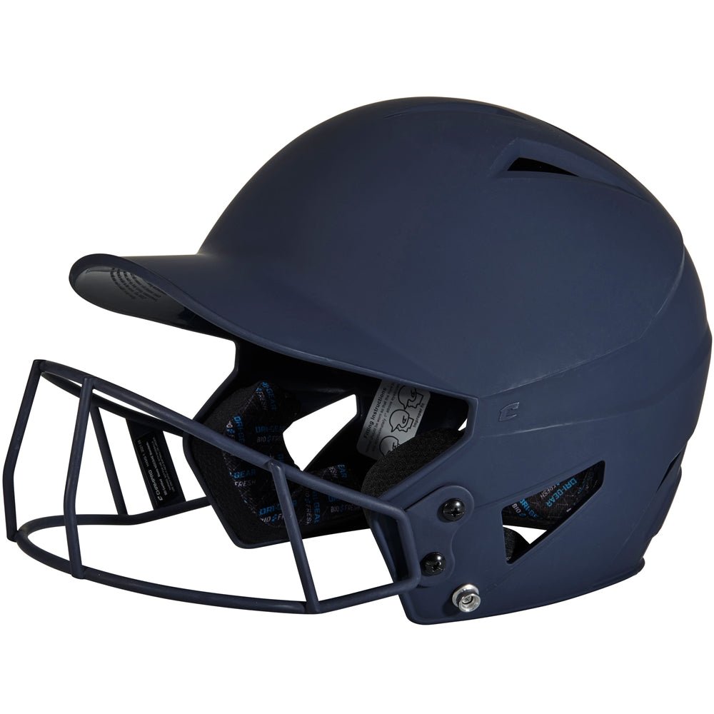 Champro HX Matte Softball Helmet w/Facemask | Champro HXFPM BLACK Standard Baseball & Softball Batting Helmets