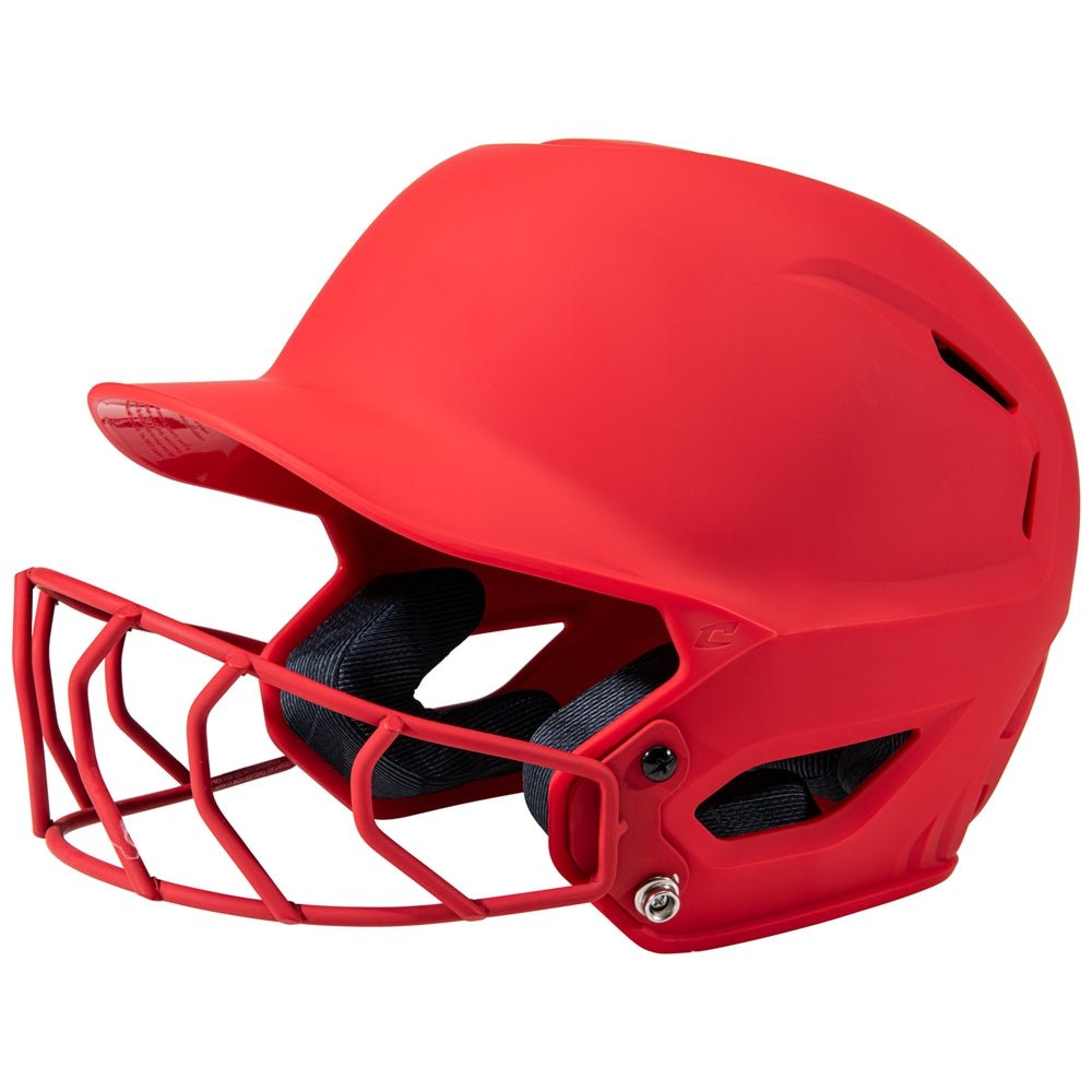 Champro HXE Matte Softball Helmet w/Facemask | Champro HXEFPM SCARLET M