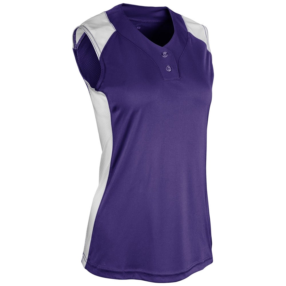 Champro Infinite 2 - Button Sleeveless Jersey | Champro BS86 PURPLEWHITE S Jerseys
