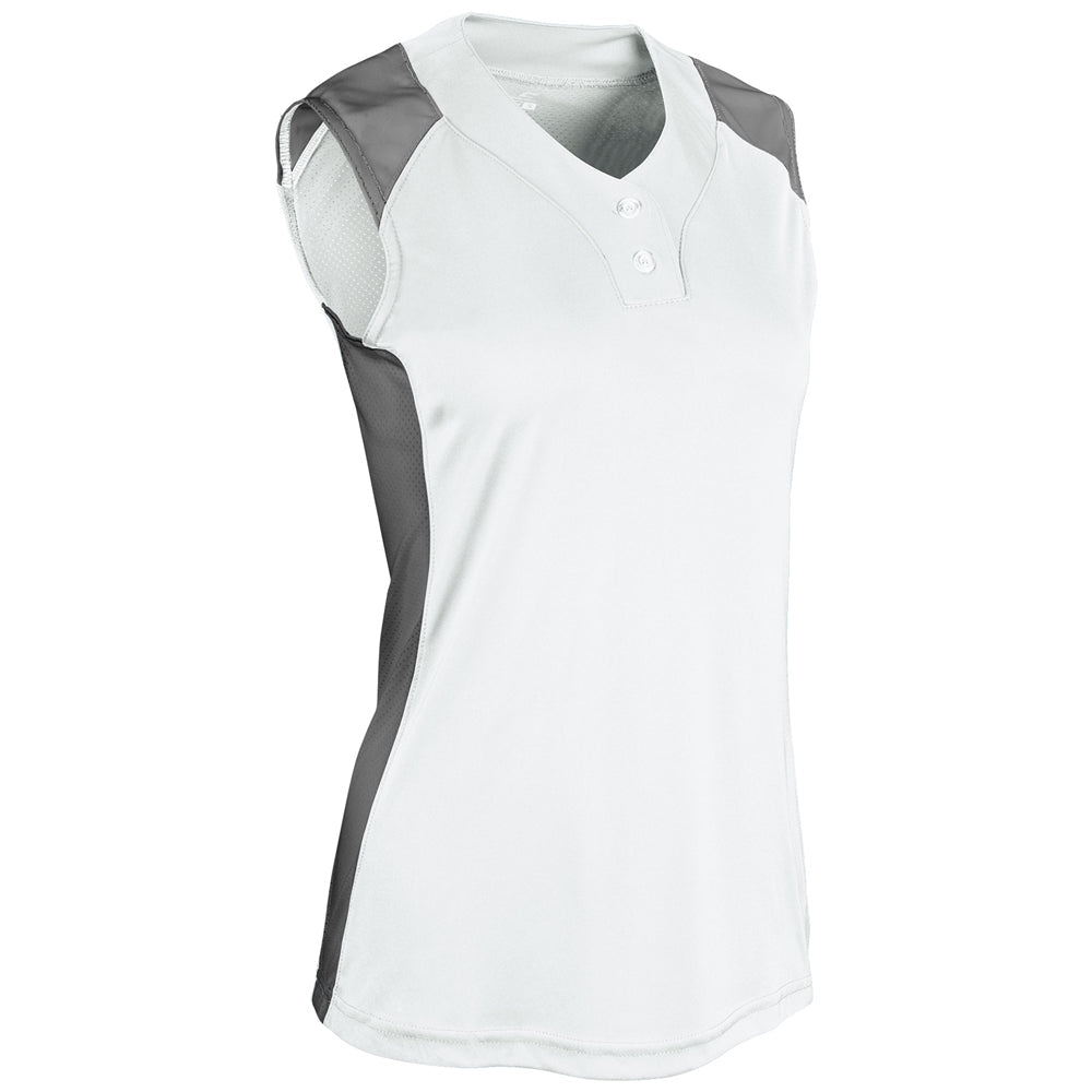 Champro Infinite 2 - Button Sleeveless Jersey | Champro BS86 WHITEGRAPHITE S Jerseys