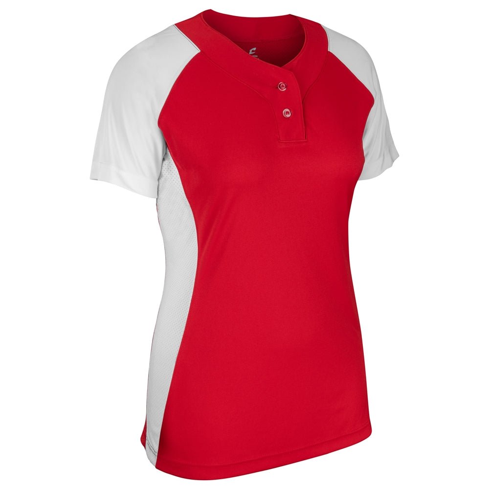 Champro Infinite 2 - Button SS Jersey | Champro BS80 SCARLETWHITE S Sports Uniforms