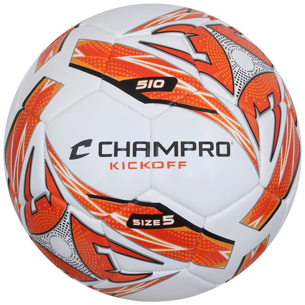 Champro KICKOFF Soccer Ball | Champro SB510 WHITEOPTICORANGE 3 Soccer Balls