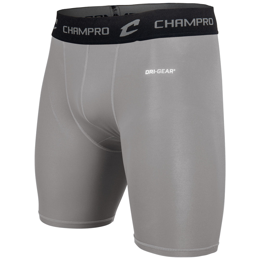 Champro Lightning 2.0 Compression Short w/ Cup Pocket | Champro CS11 GREY S Shorts