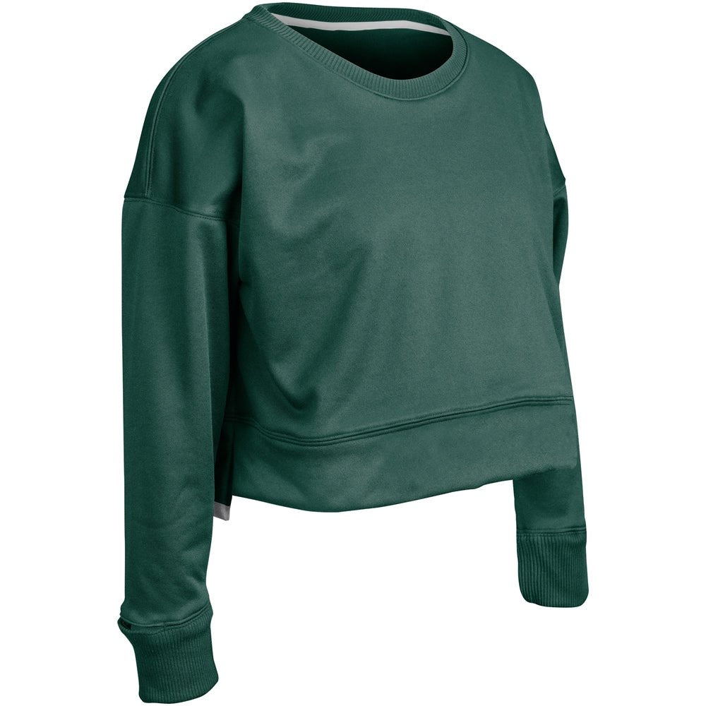 Champro Lineup Fleece Women's Crop Crew | Champro FLC5 FORESTGREEN S Sweatshirts