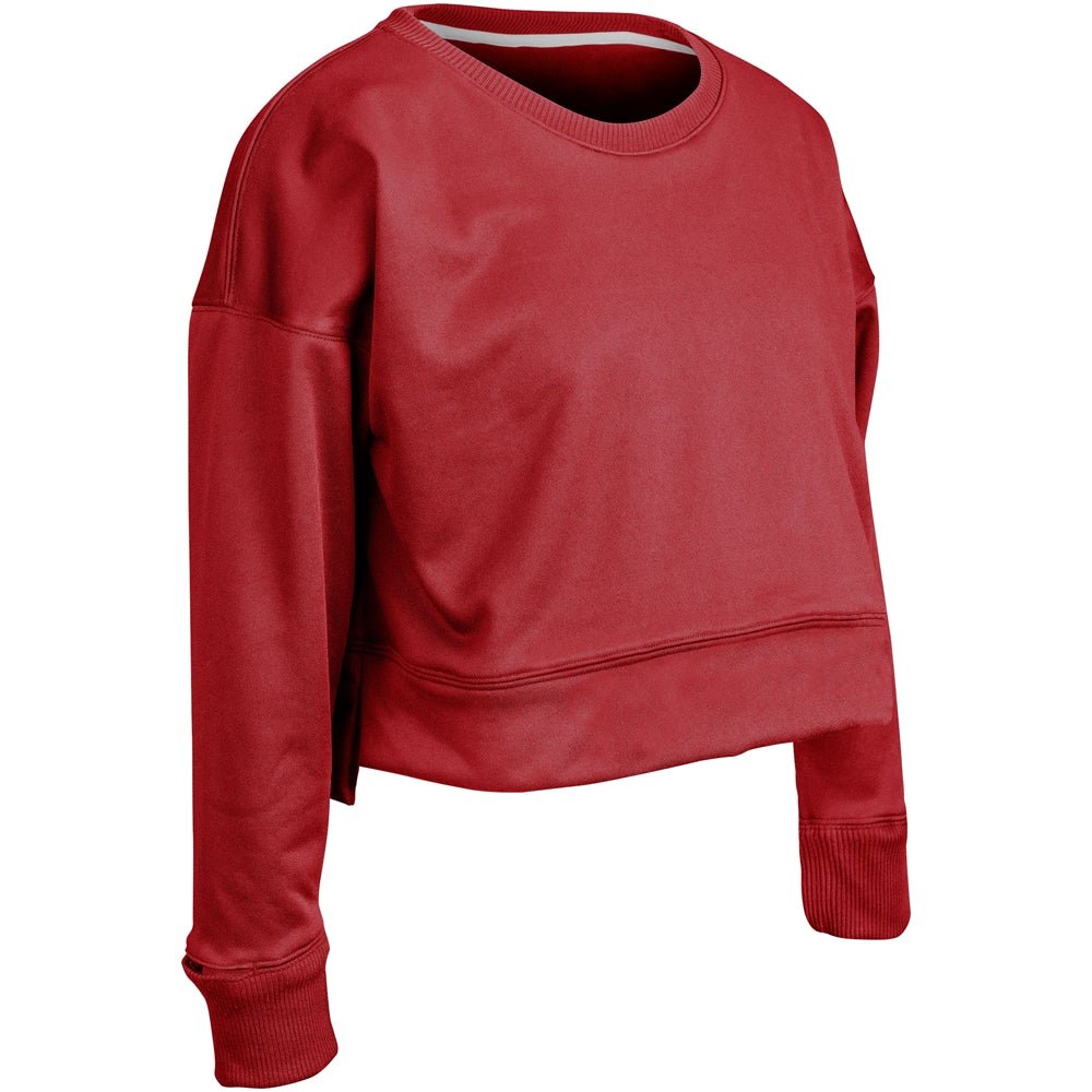 Champro Lineup Fleece Women's Crop Crew | Champro FLC5 SCARLET S Sweatshirts