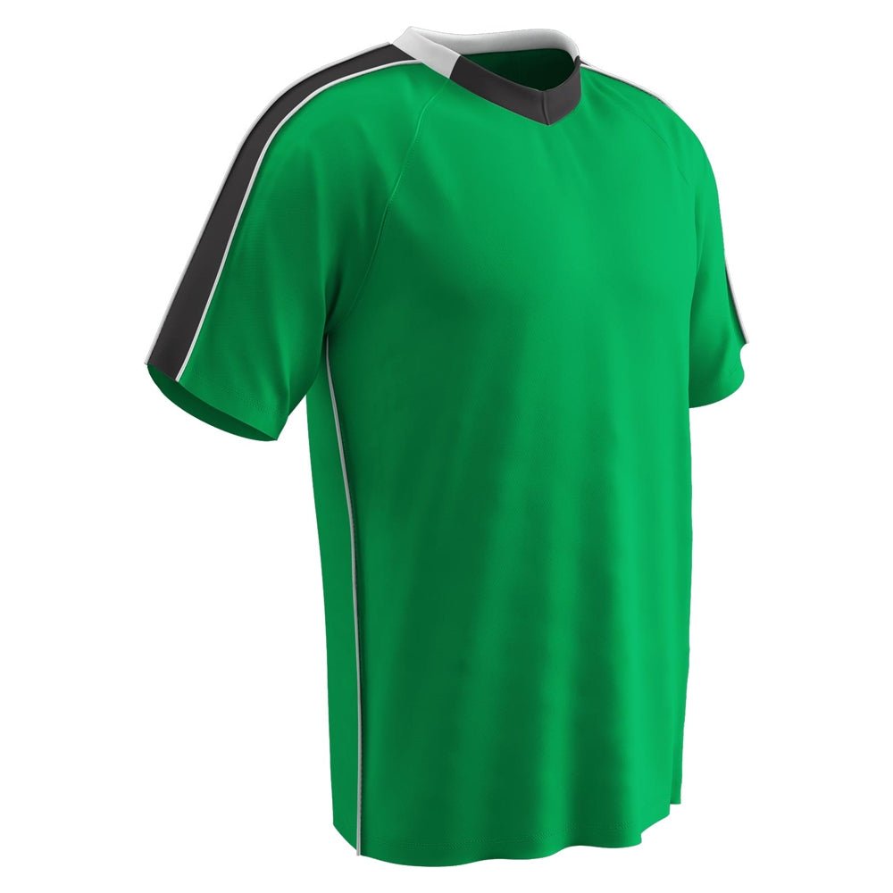 Champro MARK Soccer Jersey | Champro SJ20 KELLYGREENBLACKWHITE Youth XS Soccer