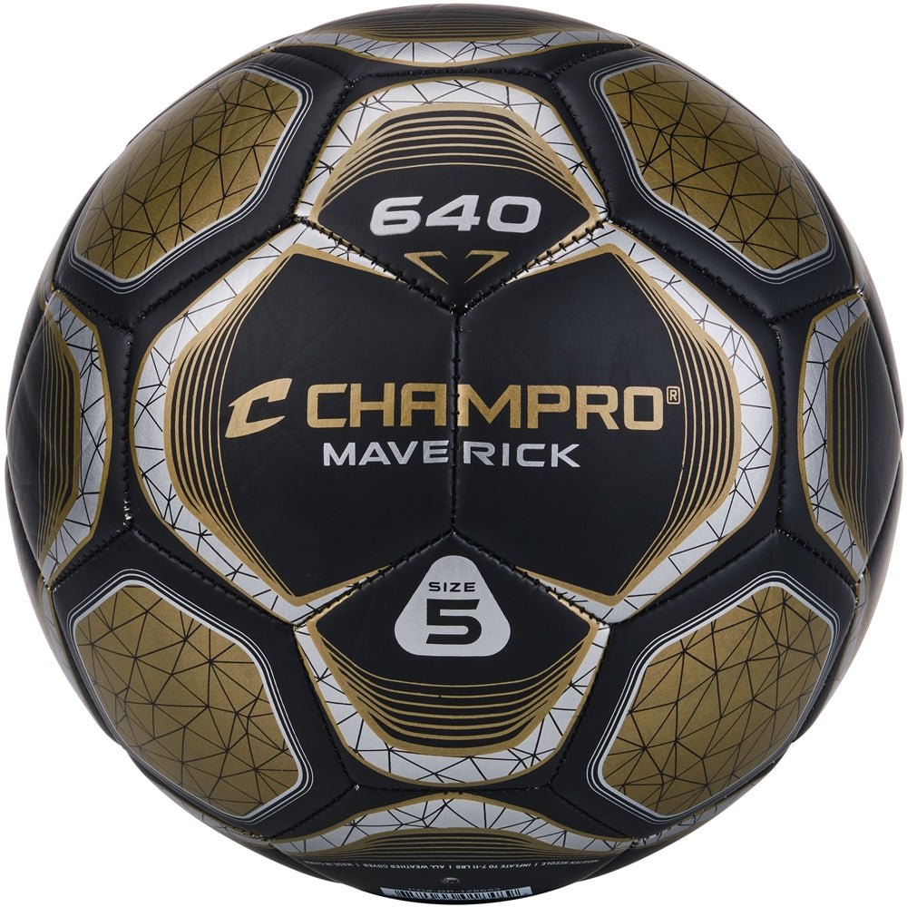 Champro Maverick Soccerball | Champro SB640 BLACKVEGASGOLD 4 Soccer Balls