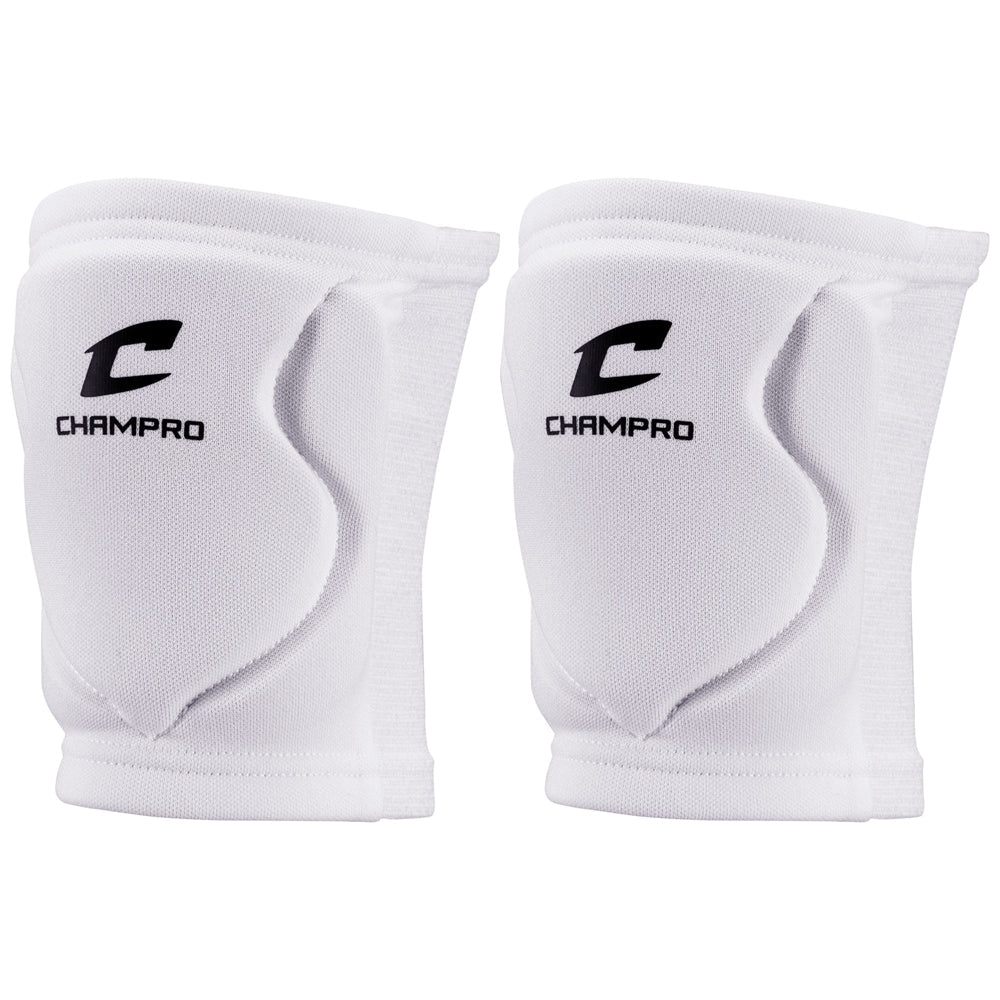Champro MVP Low Profile Knee Pad | Champro A3001 WHITE S Volleyball Knee Pads