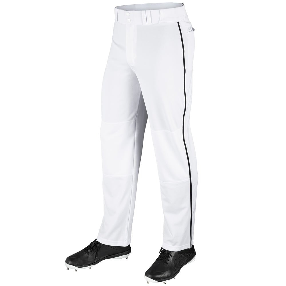 Champro MVP Open Bottom Pant with Pipe | Champro BP41U WHITEBLACK Youth XS Baseball & Softball